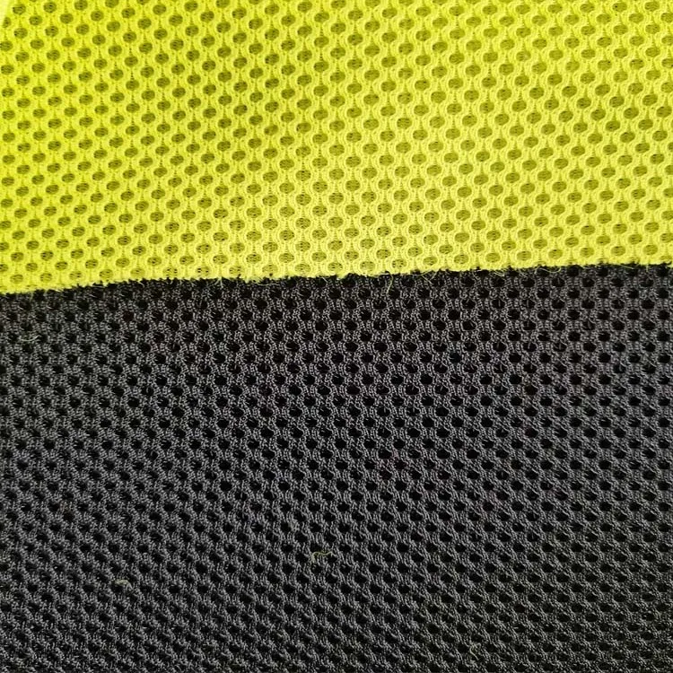 100% polyester warp knitted air mesh fabric 3mm 3d spacer mesh popular regular sandwich mesh fabric
