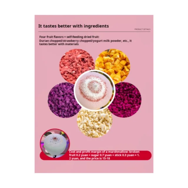 Best Sell electric Commercial Factory Automatic Cotton Candy Vending Machine Floss Flower Candy Machine