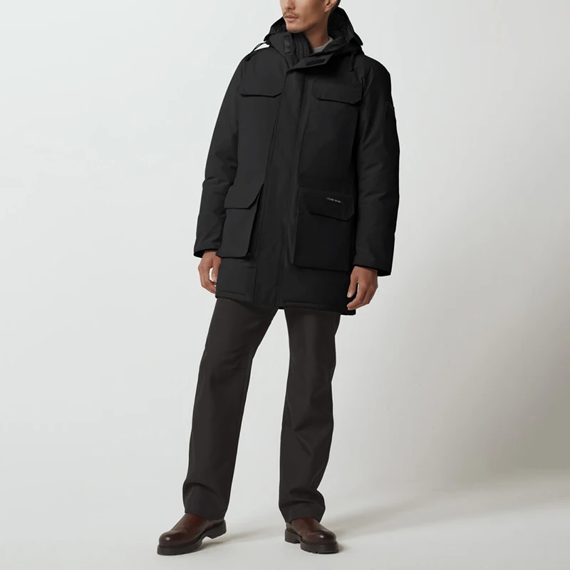Slim Mid-thigh Length Design With An Interchangeable Hood Trim - Perfect For Urban Exploration