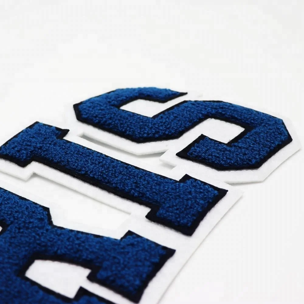 Customized Chenille Embroidered Letter Patch Iron On Patches Chenille Patches
