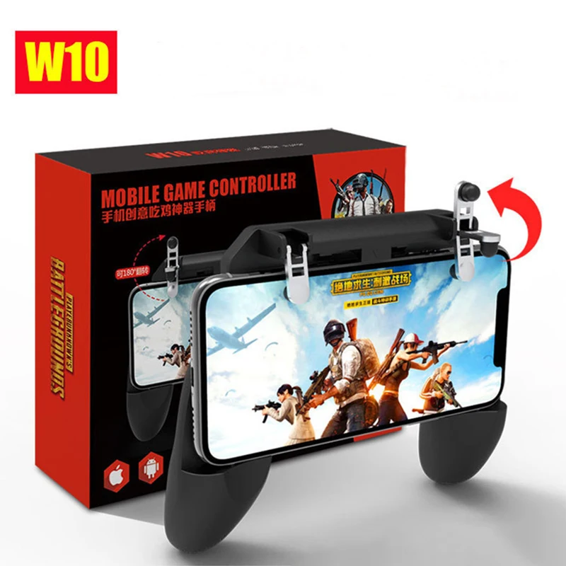  W10 PUBG игровой контроллер триггера съемки геймпад металла огонь стрелять джойстик для мобильного