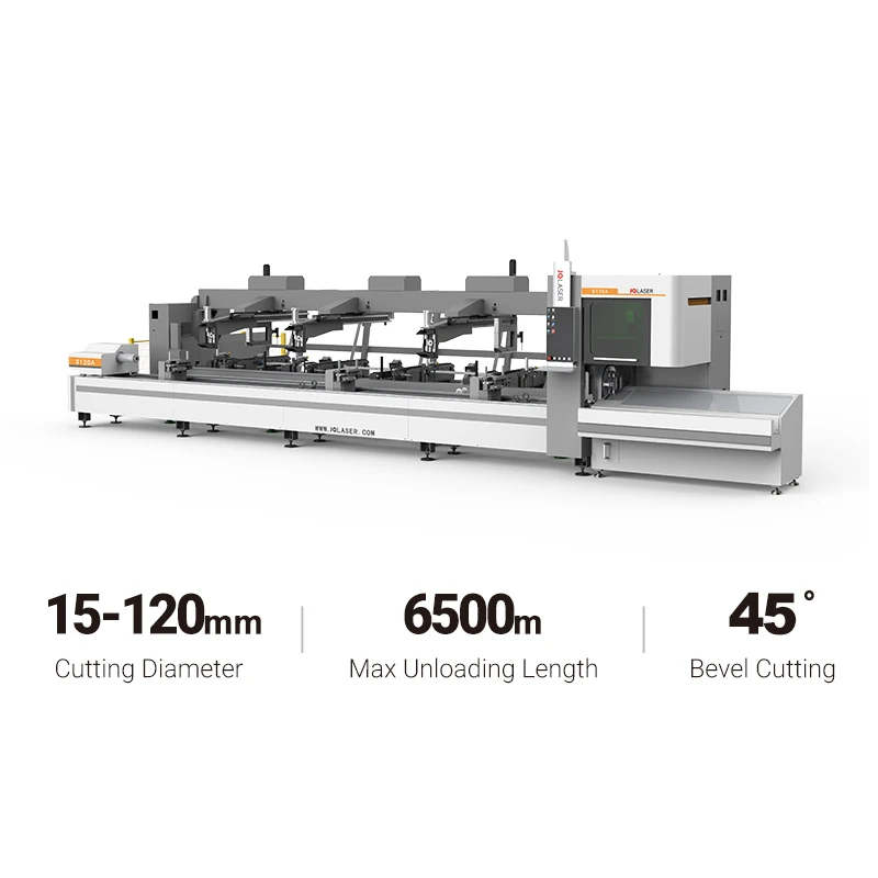 Auto Loading Unloading Laser Tube Cutter Metal Aluminum Tube Laser Cutting Machine With Auto Loader