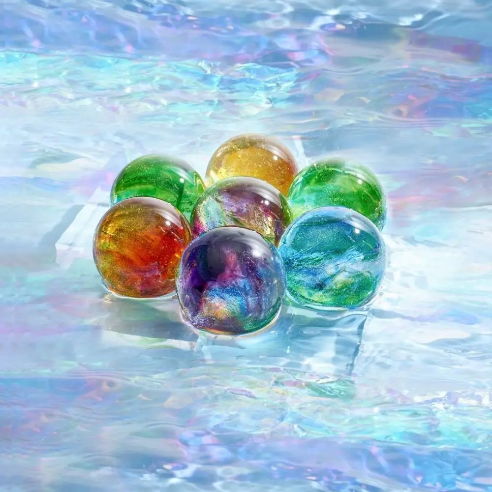 ADL Glass Crystal Glaze Round Colorful Ball Different Colors for Souvenir Gifts Company or Wedding Gifts with Light