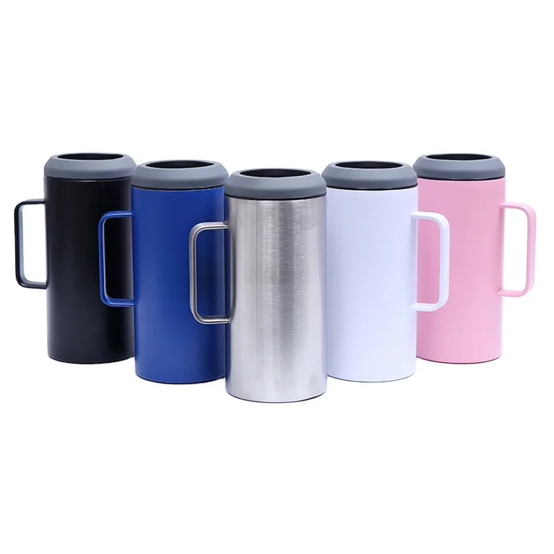 Stainless Steel Double Wall Car Tumbler Mug Bar Water Cup Cold Insulation Portable Champagne Wine Ice Cooling Cans