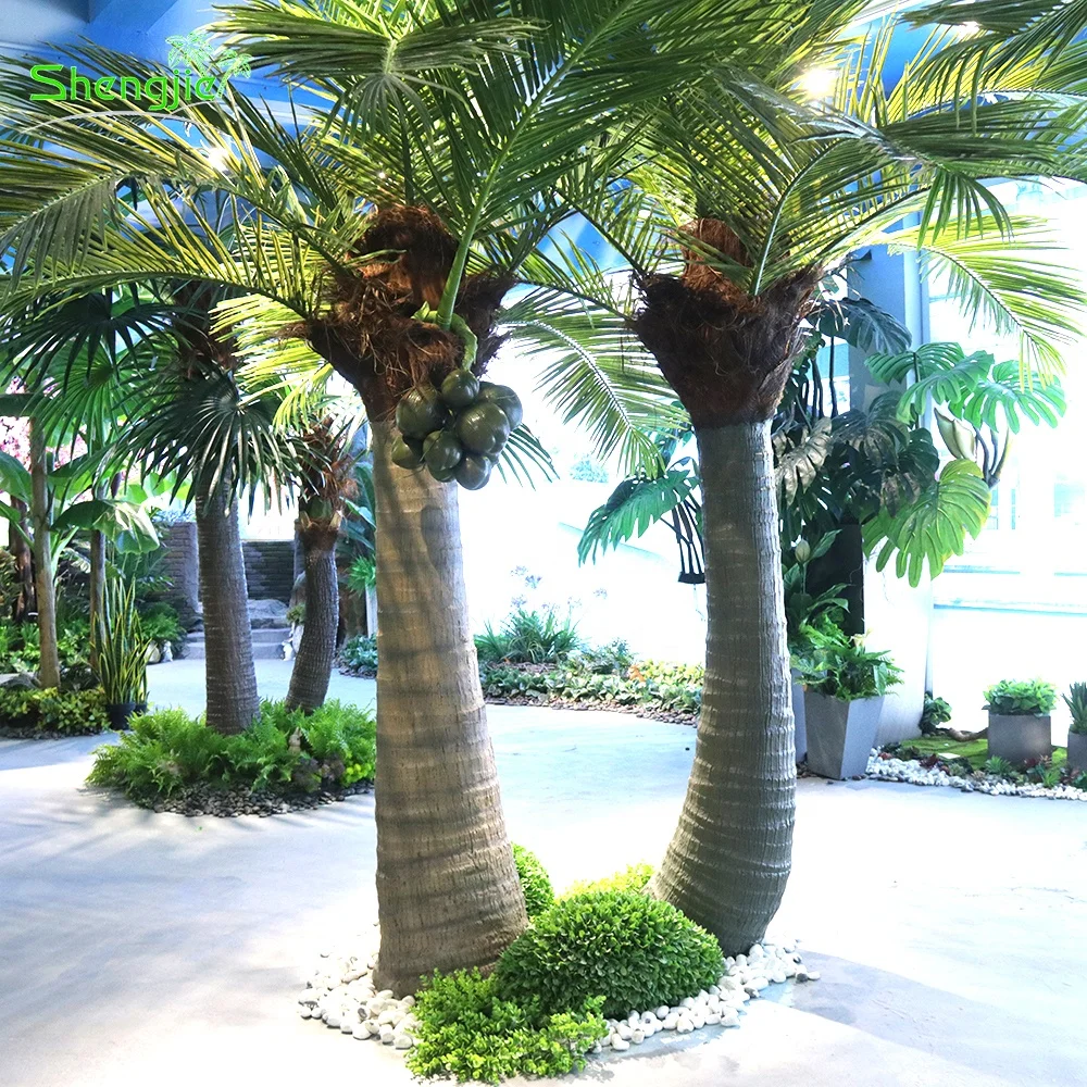 Indoor Outdoor Ornamental Artificial Synthetic Coconut Palm Trees with Fruit