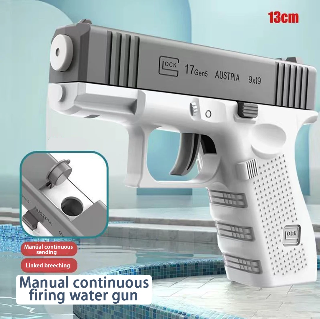 Mini Glock water gun automatic bore spray ultra long range water gun 1911 water toy for boys and girls