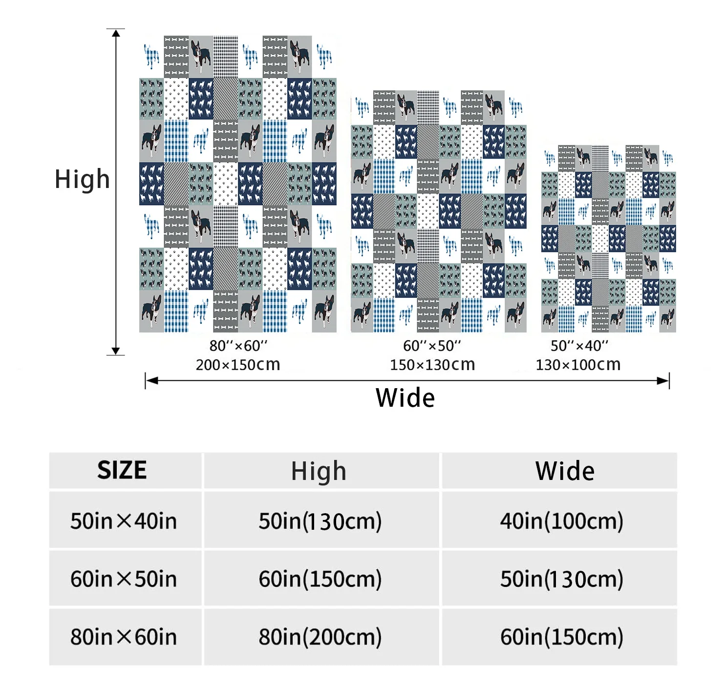 Custom Digital Print Logo Blank White Photo Blanket Sublimation Blanket 50x60 Minky Flannel Fleece Blanket