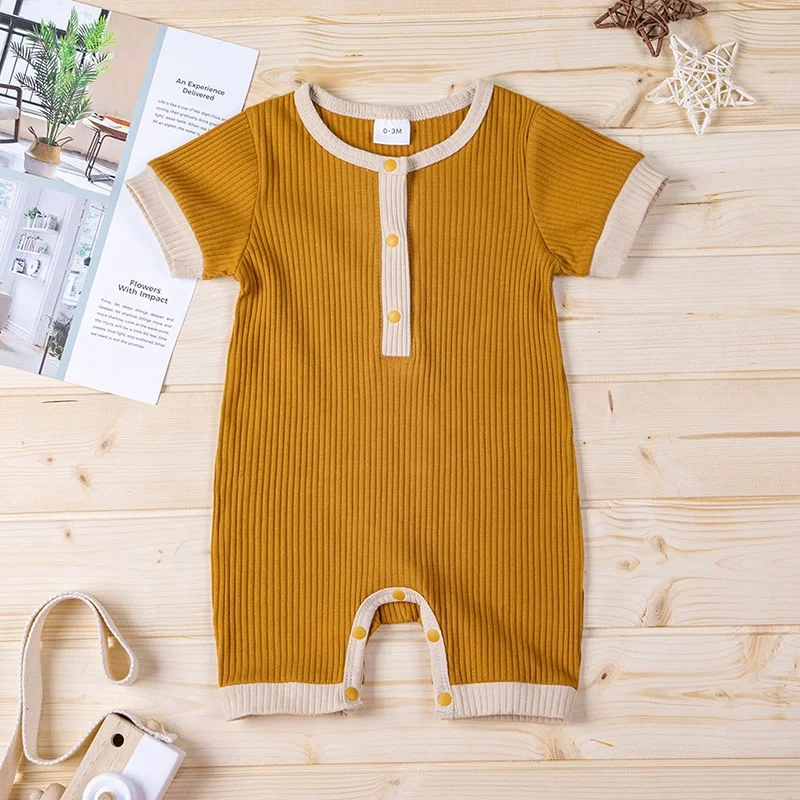2022 boho designer cotton 0-6 girl knit romper wholesale newborn blank baby clothes custom baby clothing