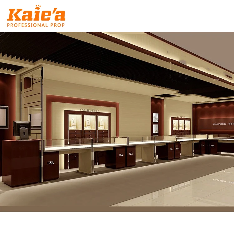 Высокое качество ювелирный магазин стеклянный счетчик крепление запираемый Витринный Шкаф для ювелирных изделий витрина продажи