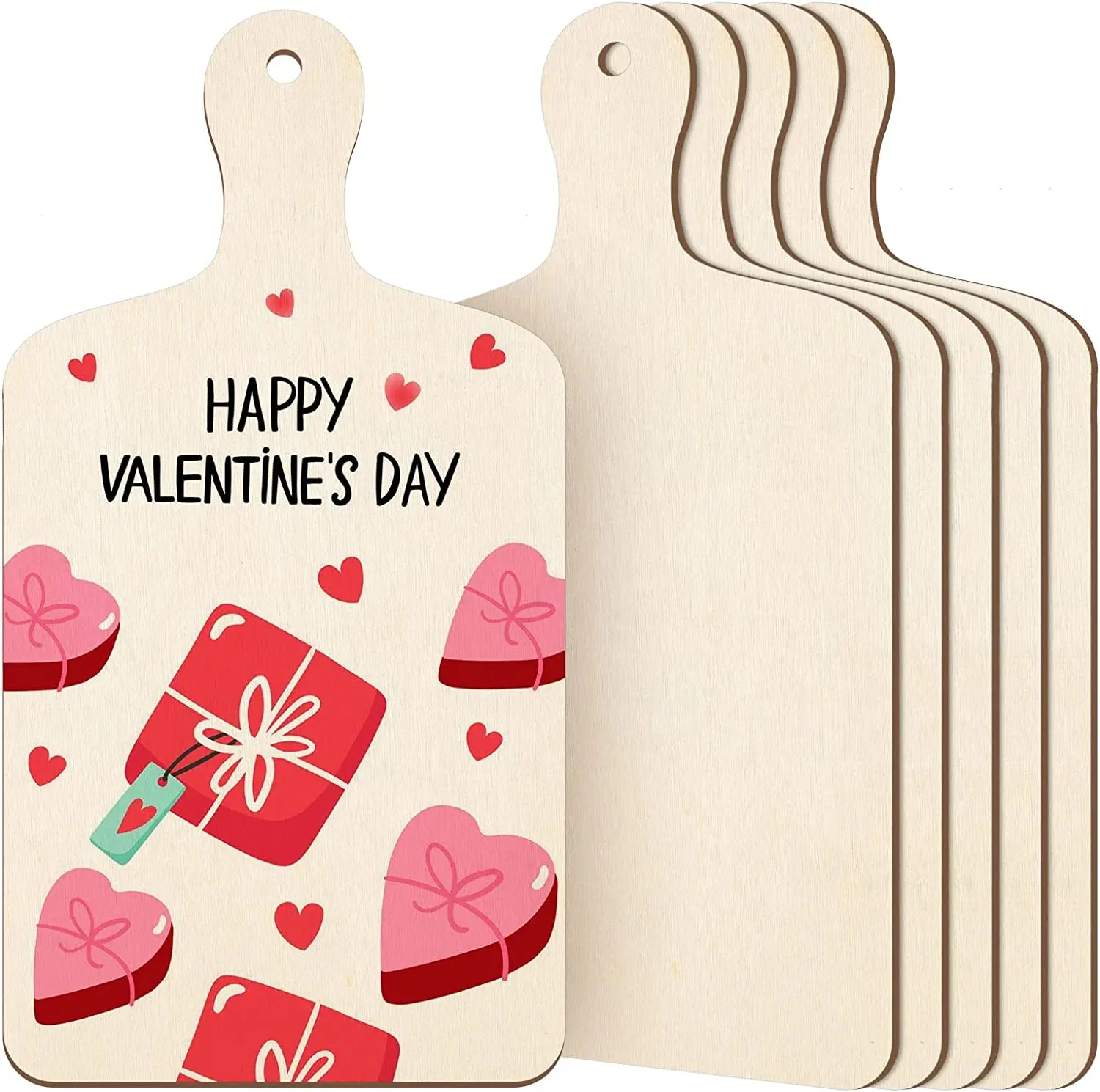 The kitchen blank cutting board is decorated with wall art Children mini cutting board DIY Craft painting home decoration