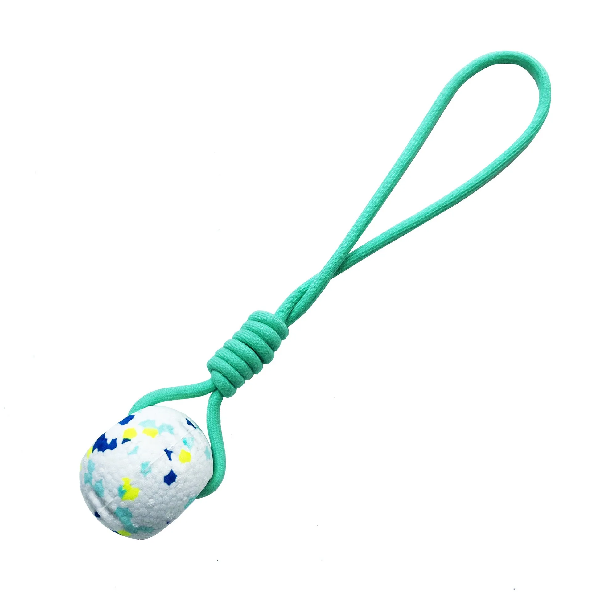 High Quality ETPU Dog Tooth Cleaning and Grinding Toy Rope Woven Fruit Cotton Rope Toy