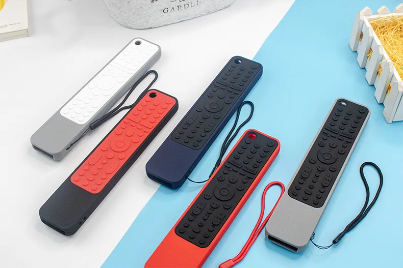 Silicone Case for RMF-TX600U RMF-TX500C Smart TV Voice Remote Control Shockproof Protective Cover with Remote Loop