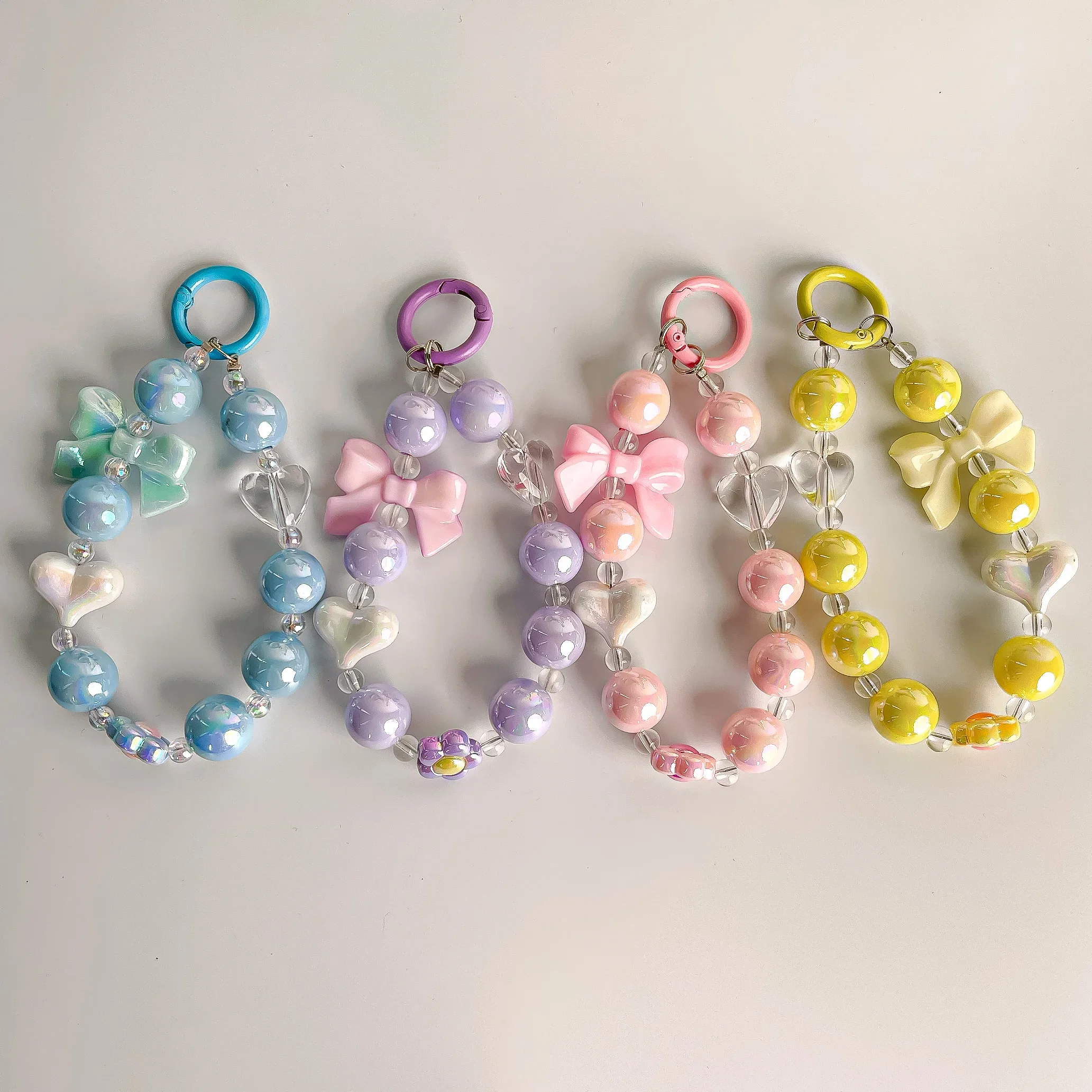 8-16mm Colour AB Charms Round Acrylic Beads Loose Spacer Beads for Jewelry Make DIY Handmade Bracelet Accessories