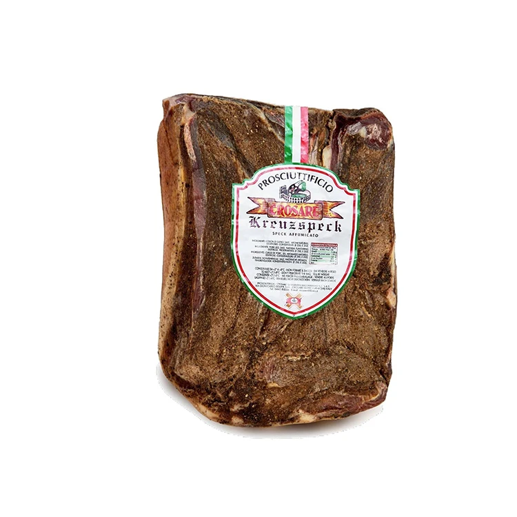 CROSARE PROSCIUTTIFICIO - Kreuz Speck Whole Gluten Free Italian Pork Smoked Cured Speck Ham