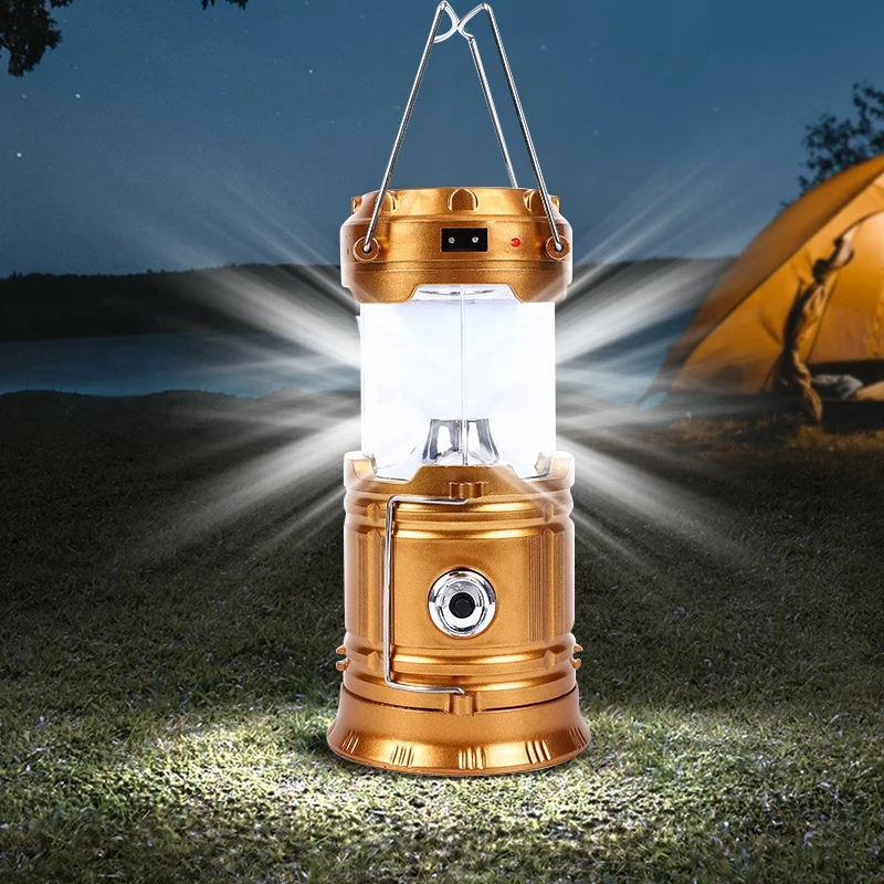 2022 multi function led telescopic camping lantern extendable camping light