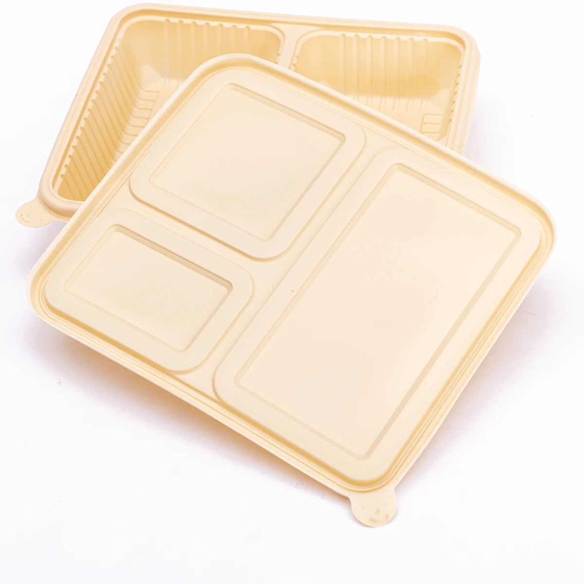 Wholesale ECO Friendly  Natural Color Takeaway Food Container High Quality Eco Friendly Cornstarch Takeaway Food Boxes