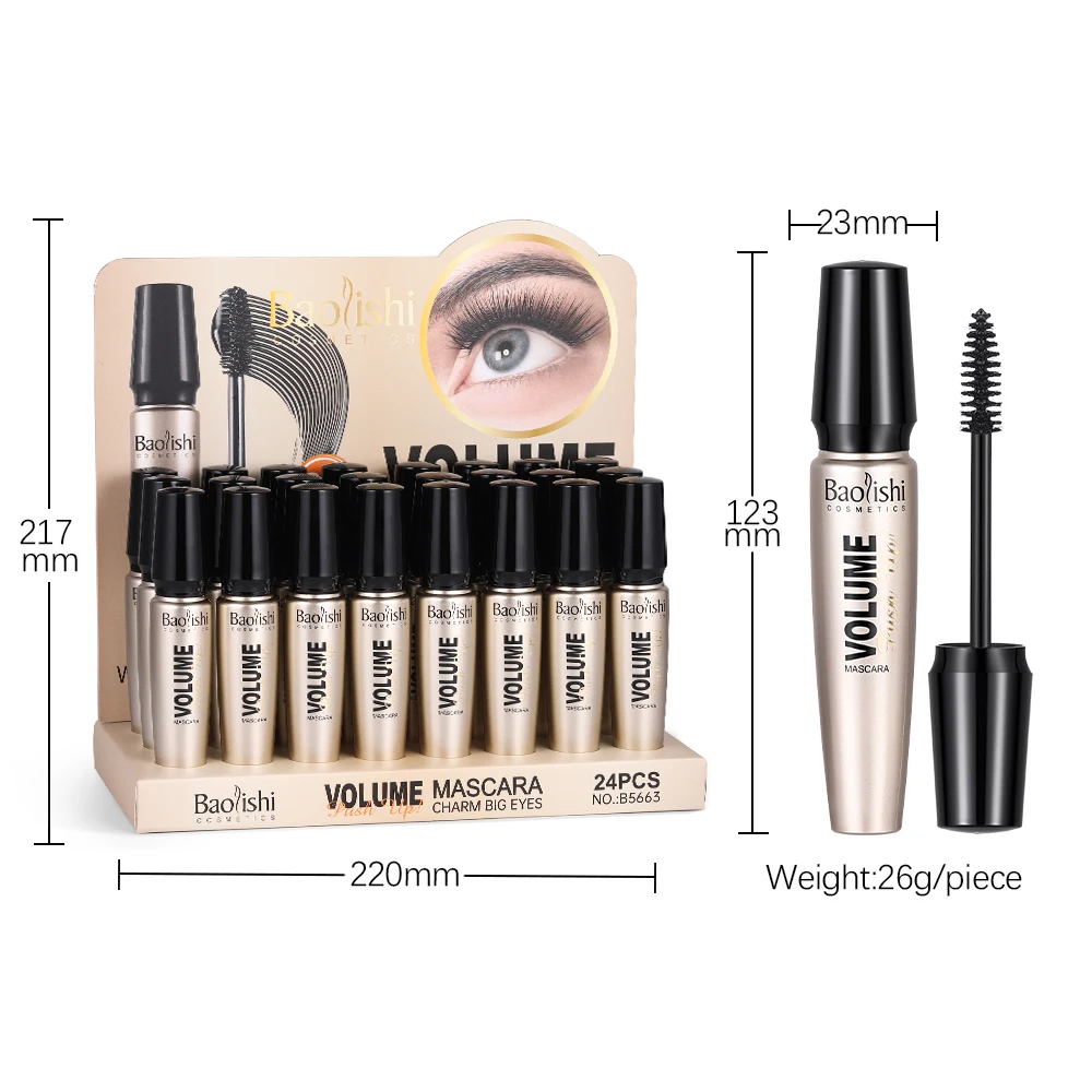 Private Label New Arrival Water Proof Black Volume Mascara Vegan Formula Volumizing Lash Smudge-Proof Cruelty Free Mascara