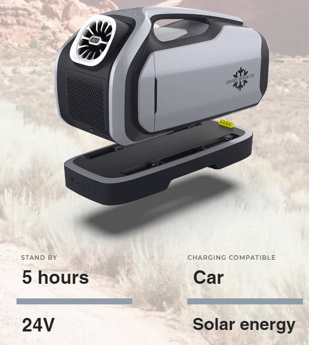 Mini Portable Air Conditioner R134A DC24V Convenient Handle with Portable AC Outdoor Using for travelling camp