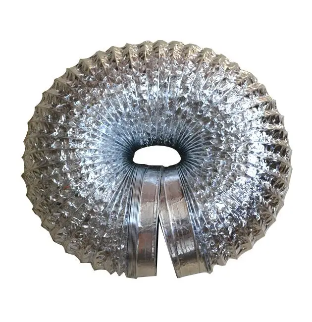 Air Conditioning Aluminum Laminated / PET Membrane Material Flexible Duct Raw Material