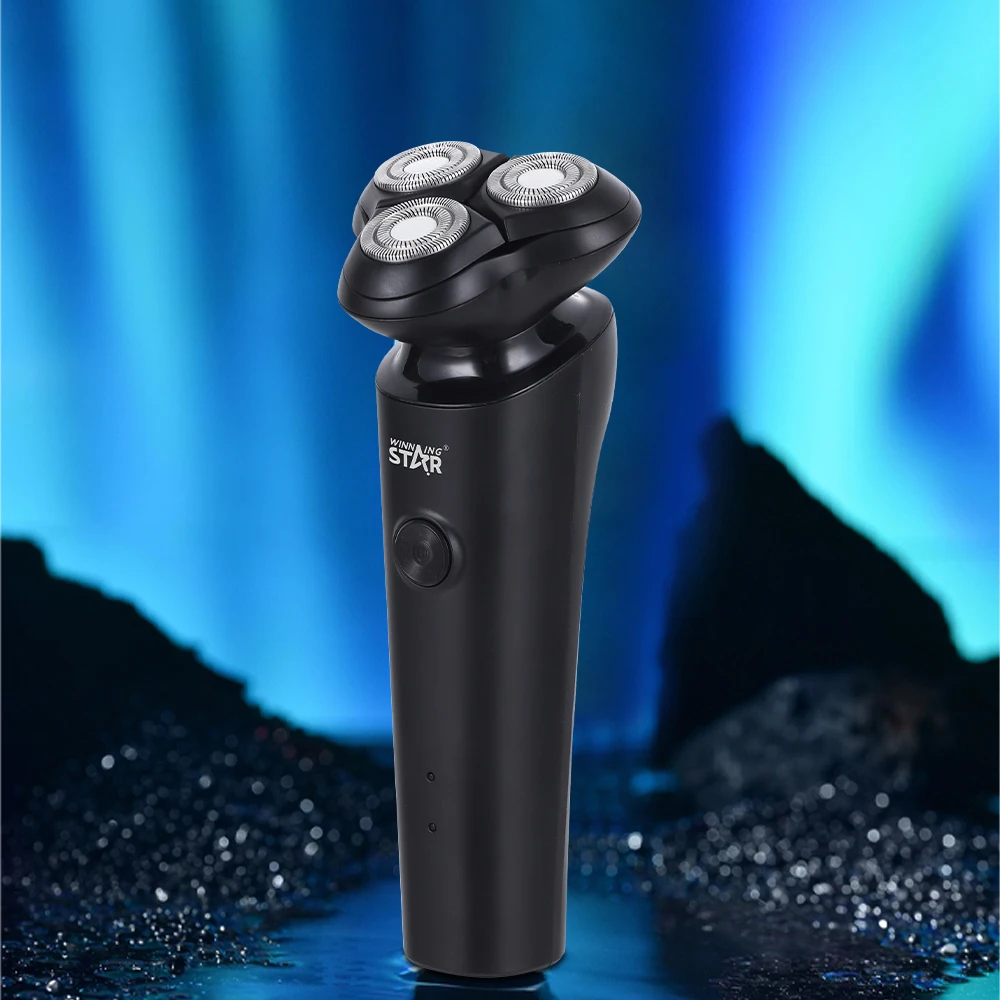 WINNING STAR 5w Usb Rechargeable Electric Shaver ST-5686 Waterproof Triple Blade Shavers for Men With Brush
