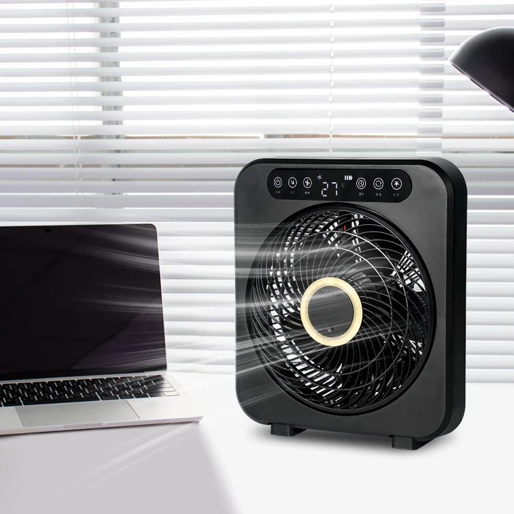 Wholesale Price Indoor Air Cooling Fan ABS PP 12W Multifunctional Touch Controlled Rechargeable Desktop Fan