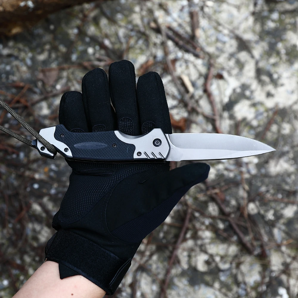 Tactical Folding g10 Combat Knives Folded Pocket Outdoor Camping Survival EDC Custom Knife couteau pliant