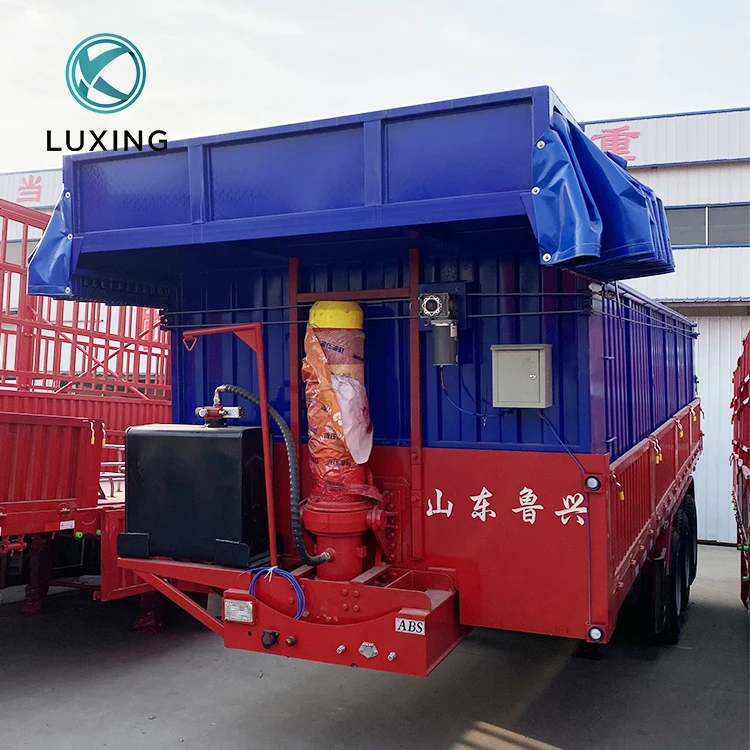 Truck Pull Dump Trailer For Truck Roll Off Dump Truck Trailer