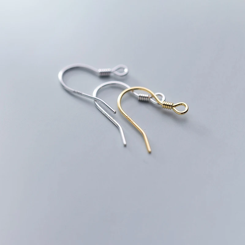 925 Sterling Silver Earring Hooks For Jewelry Making DIY