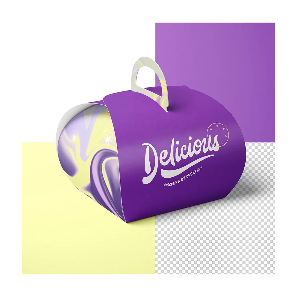 Wholesale Price Cardboard Paper Baking Packaging Cookie Mochi Donut Cake Box With Window