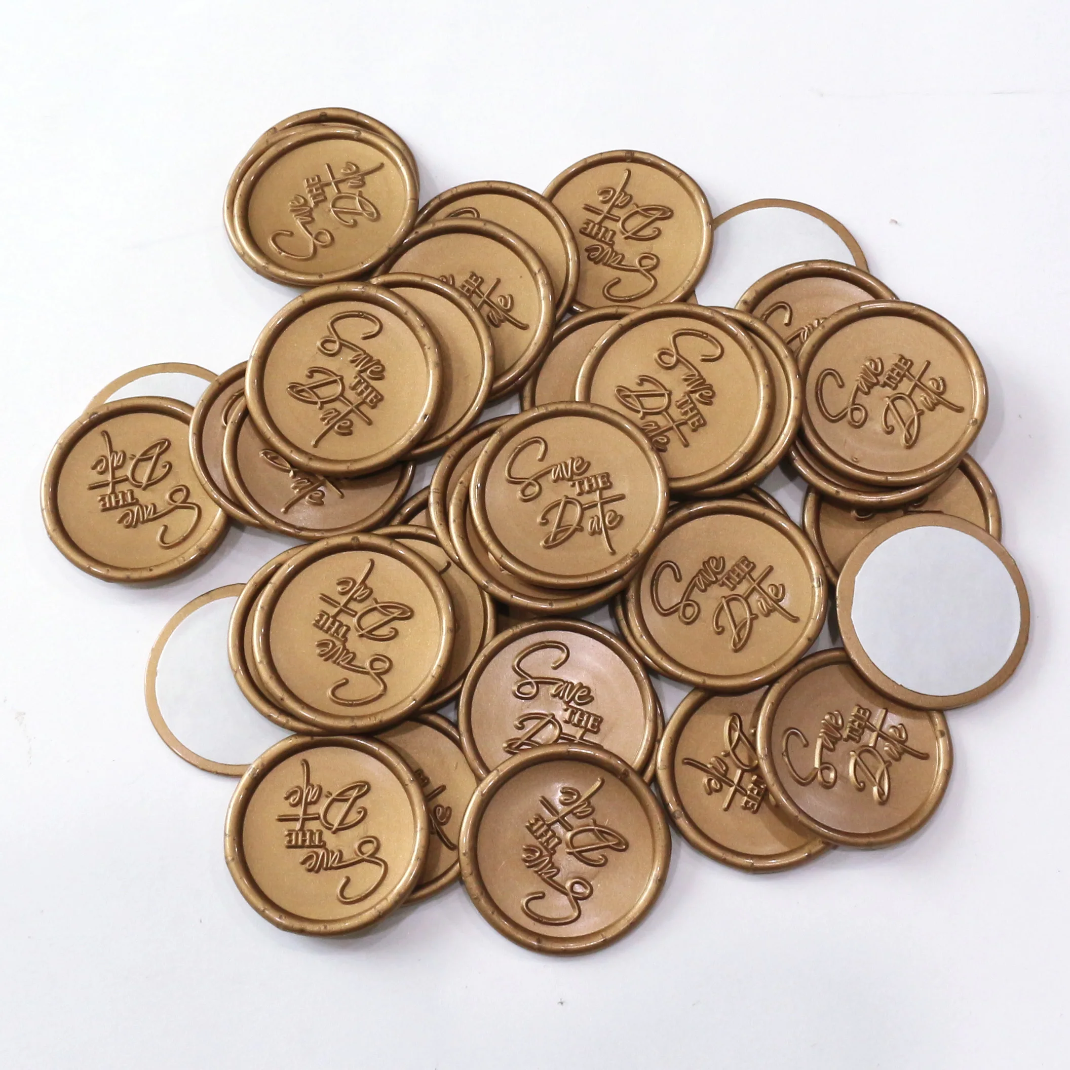 Factory Supply Custom White And Copper Gold Color Wax Seal With Logo