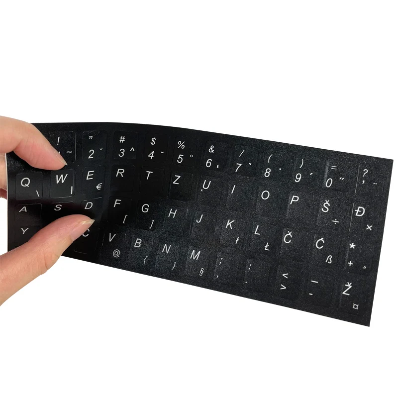 Оптовая продажа, наклейка на клавиатуру ноутбука Словения, прочная пвх текстура