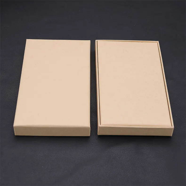 2024 Classical kraft paper universal elegant mobile phone case box lower MOQ in stock envelope packing paper box