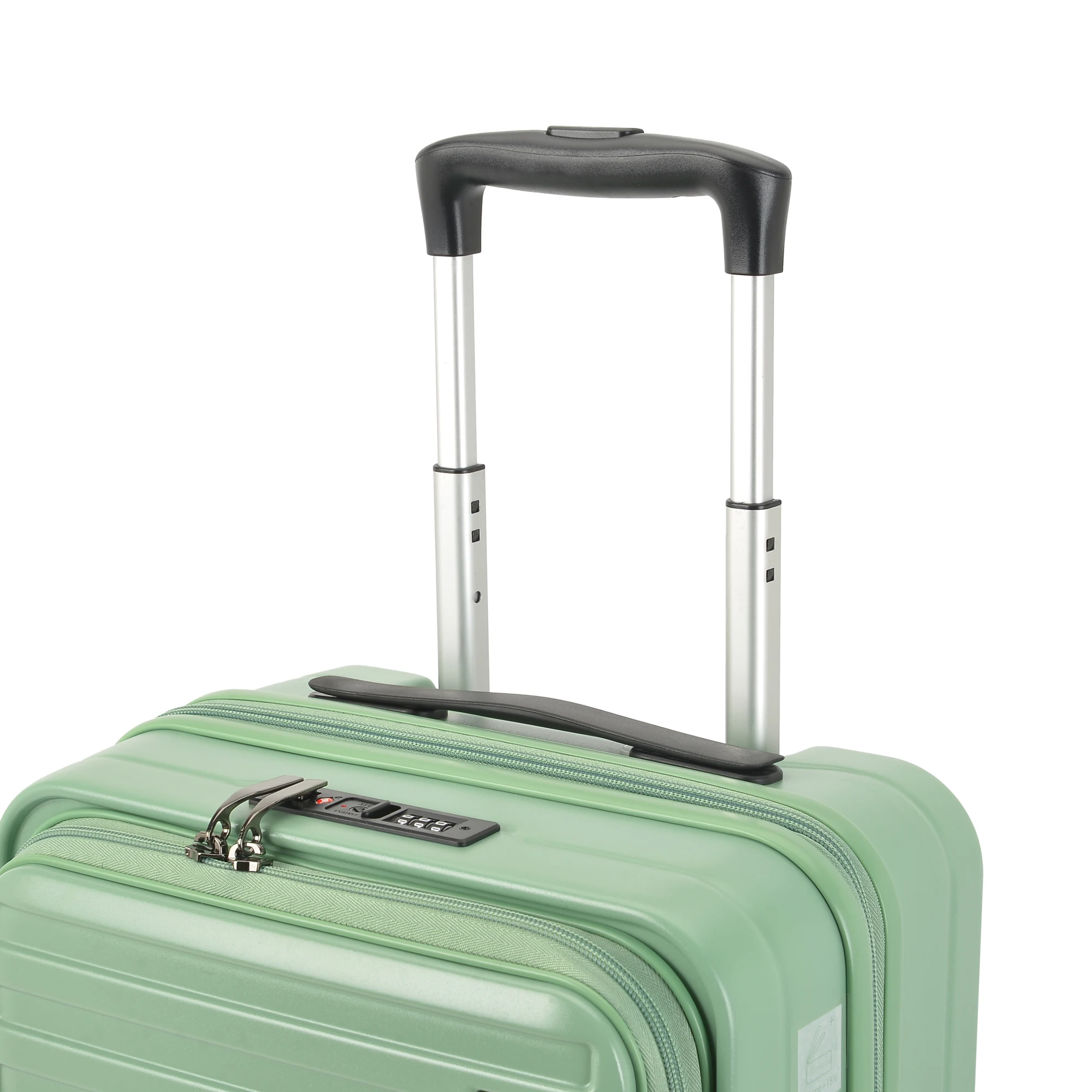 Expandable anti theft zipper Front opening luggage front open suitcase