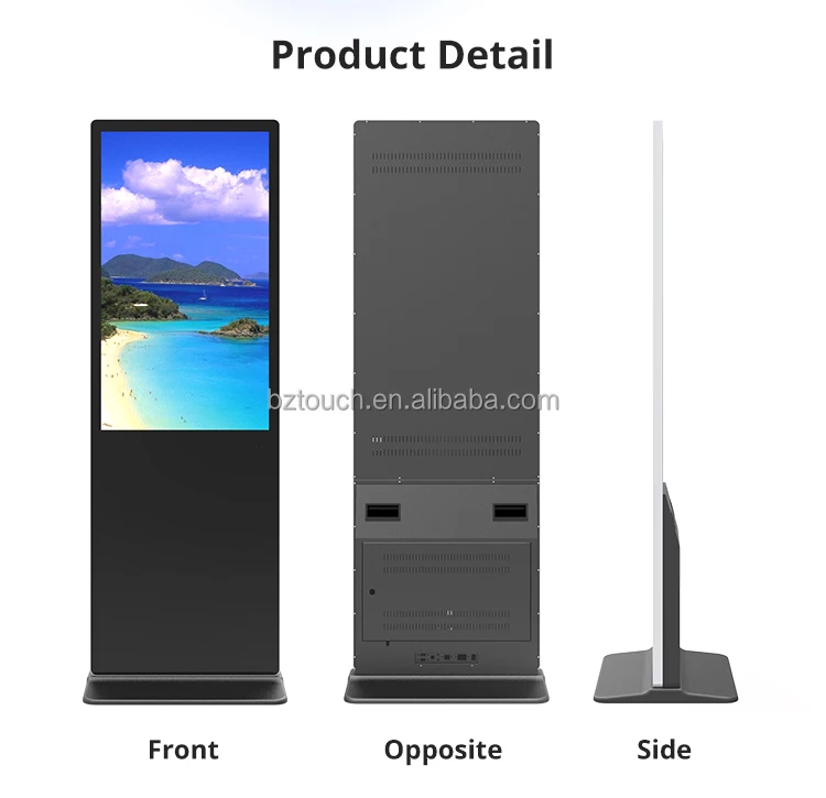 Wholesale Digital Signage Poster HD 4K Indoor 32 43 50 55 inch Vertical Android Aio Advertising Player With Computer Control