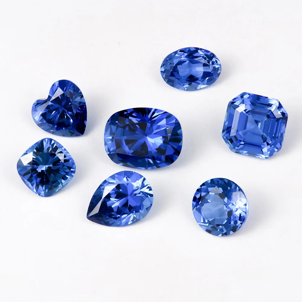 Luxury Synthetic Moissanite Stone Fashional Jewelry Cultivated Sapphire 0.5-5ct Shaped Royal Loose Gemstones