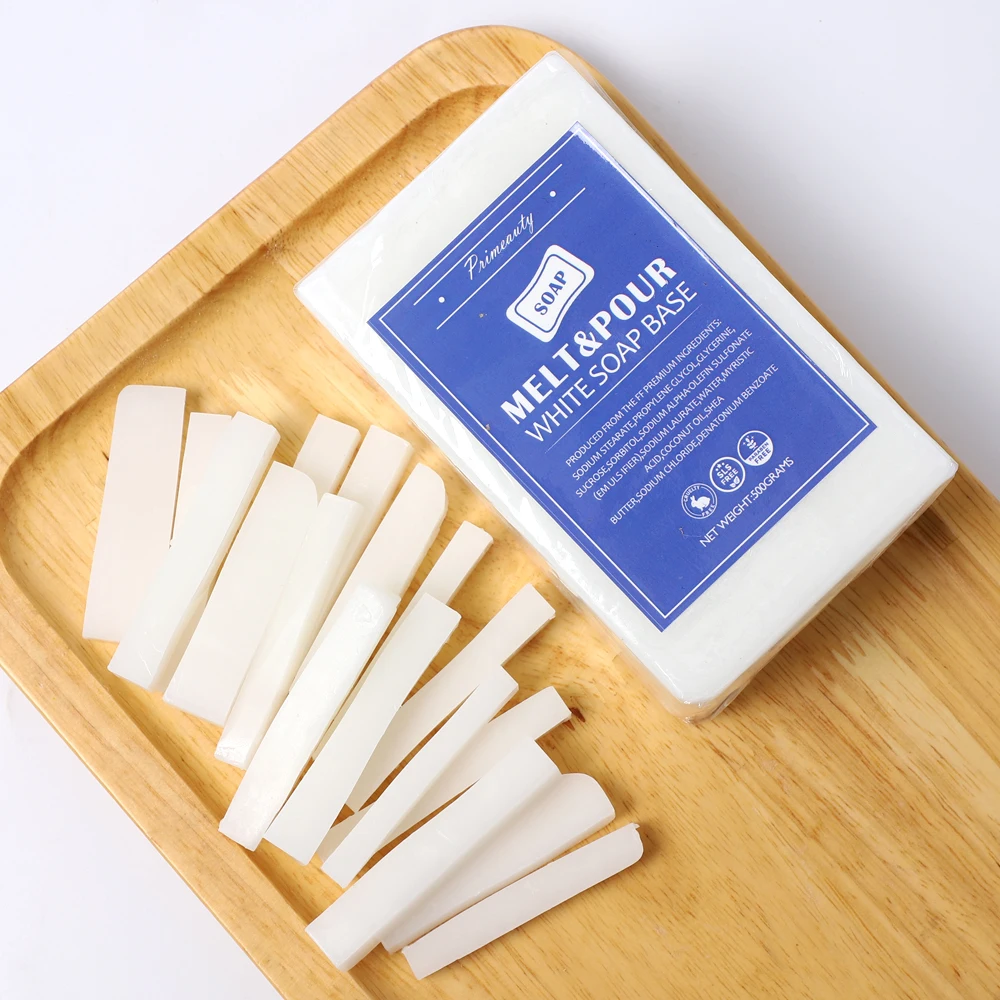 Primeauty Custom Handmade DIY Transparent Organic Glycerin Melt and Pour Natural Shea Butter Goat Milk Soap Base for Soap Making