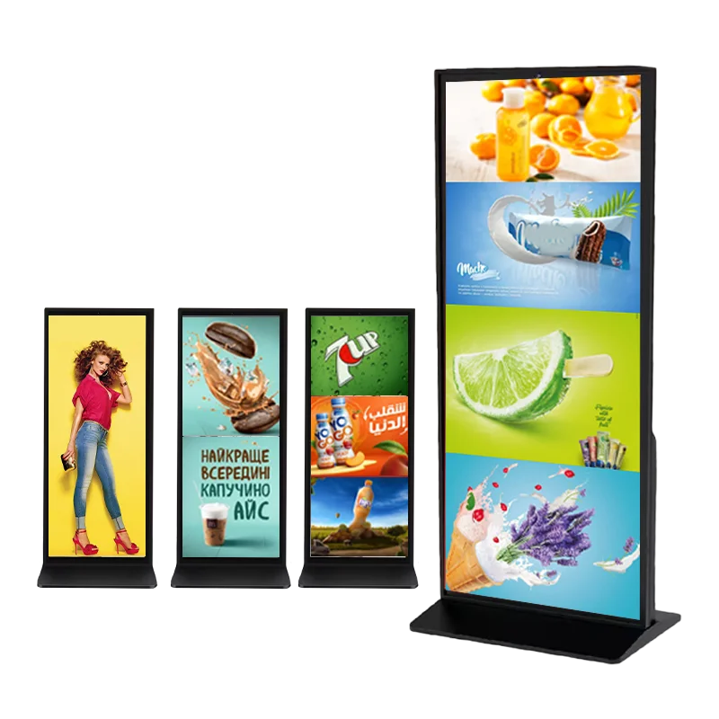 4K HD Lcd Рекламное оборудование доска рекламный сенсорный экран Тотем Крытый Android Digital Signage