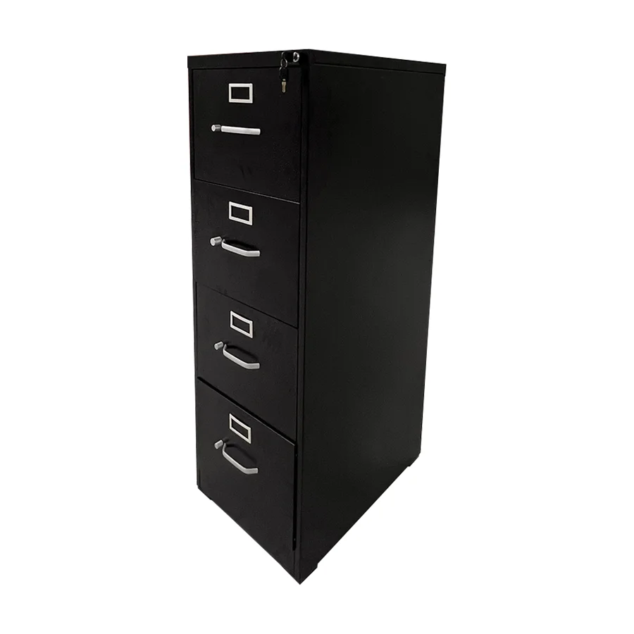 Whole sale Lockable 4 Drawers White Office Furniture Modern Filing Cabinet Card File Cabinet Metal Storage Office File Cabinet