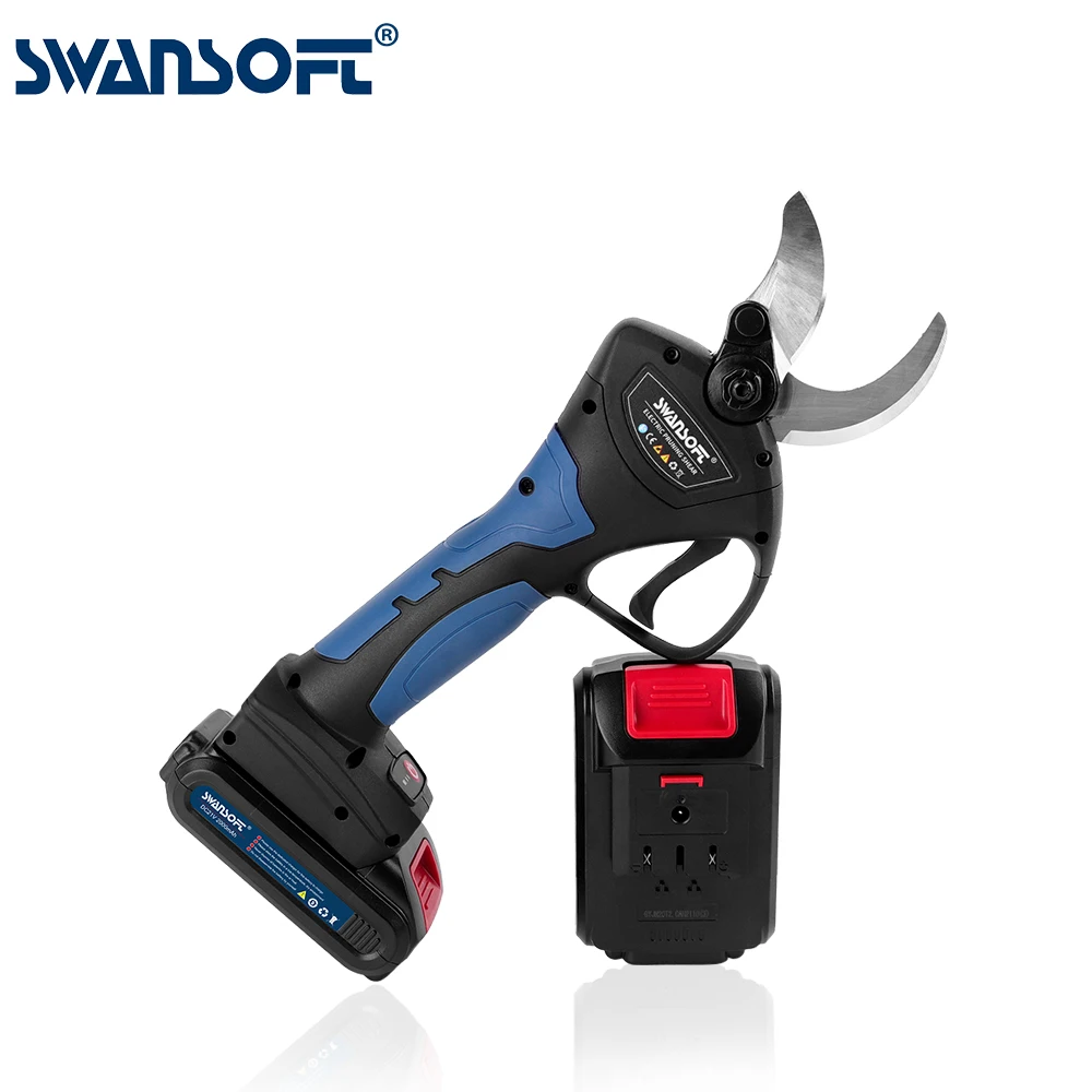 Swansoft 8605 Hot Sale Progressive Cutting Branch Cutter Electric Pruning Shears Used With Extension Pole