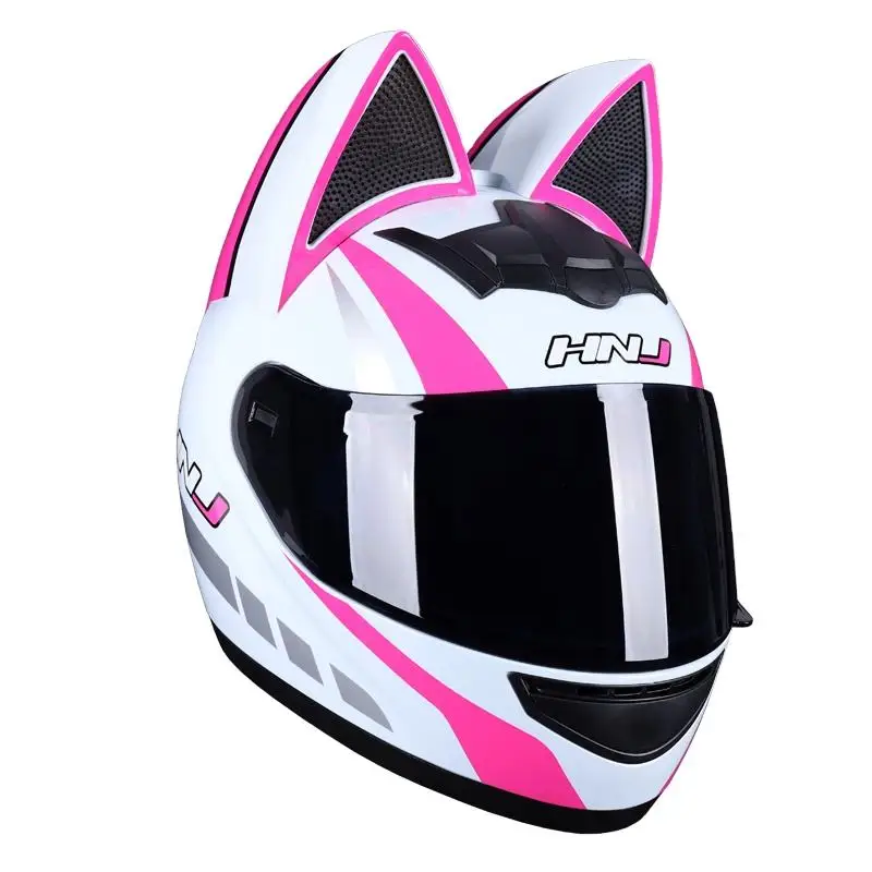 High-Strength Abs Professional Cat Ear Full Face Helmet Casco Depredador Predator Helmet Motorcycle Helmets