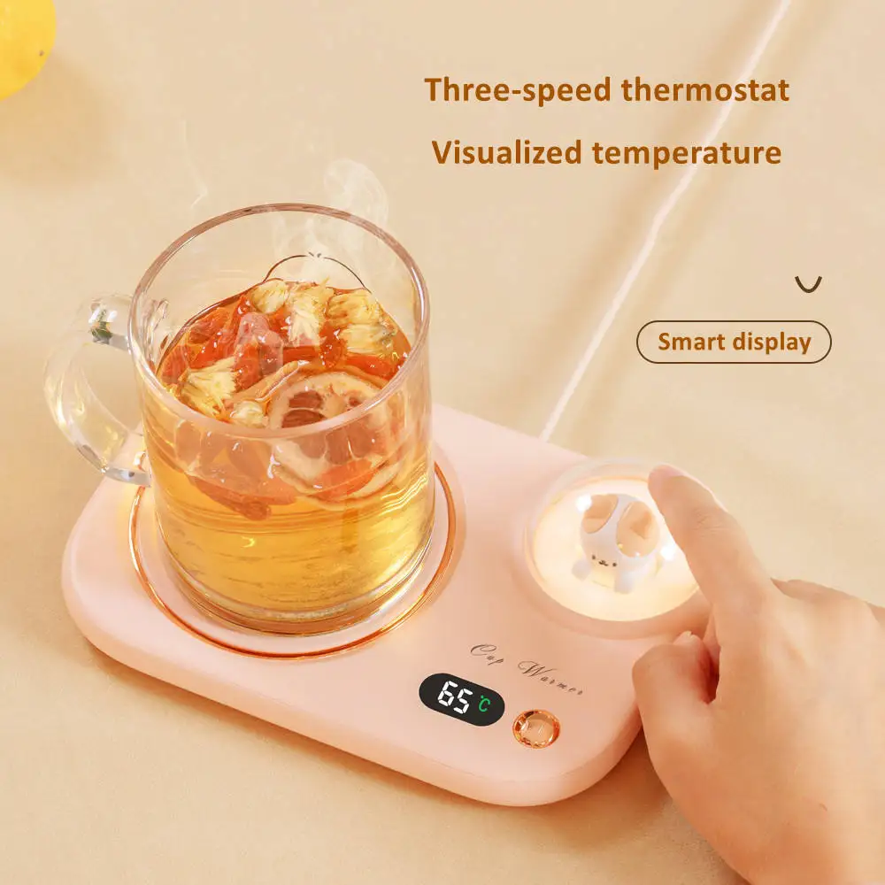 Smart Electric Beverage Coffee Mug Cup Warmer Water Thermostat Coaster Desktop Heating Plate