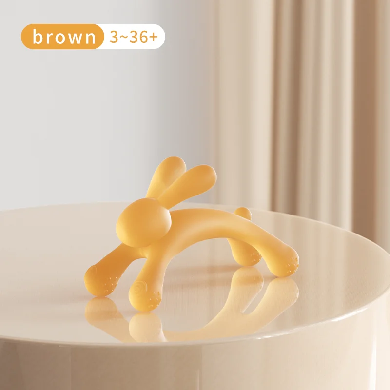 Order Baby Teethers Items from Stock Wholesale Silicone Teether Anti-bacterial Cat Infants Toddlers Silicone Teething Soft Toy