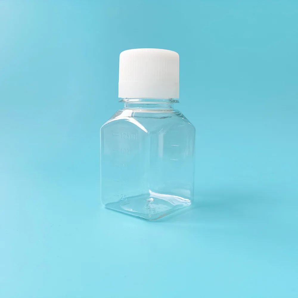 Laboratory Chemical Liquid Culture Medium Plastic 125 mL PET Reagent Bottles