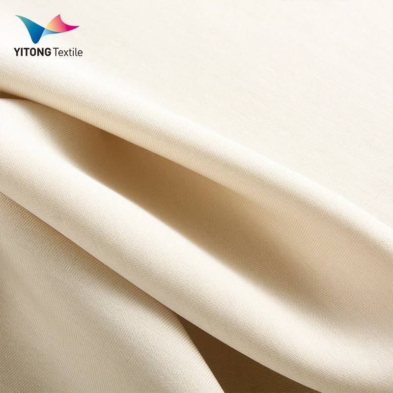 Wholesale 330 gsm Modal Polyester Fabric Knitted Fabric 52% Polyester 38% Modal 10% Spandex Fabric for Hoodie