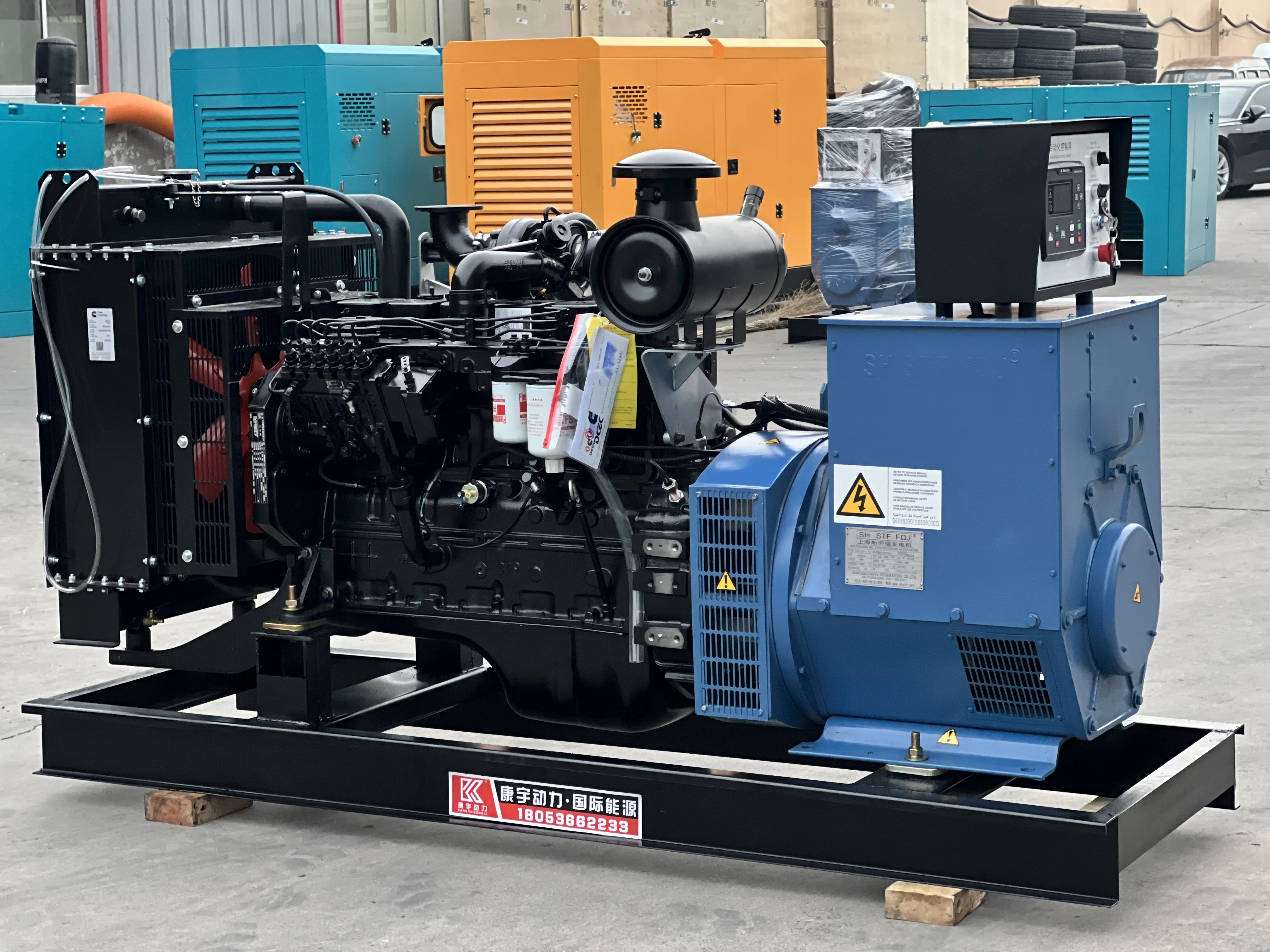 60kva 80kva 100 kva 150kva silent type of diesel generators with Cummins / wechai /shangchai /yuchai engine for sale