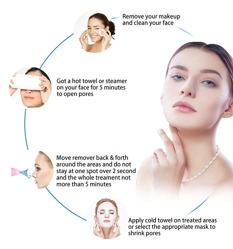 Wholesale deep cleansing face lifting Facial Rejuvenation Suction Pore Cleaner Portable Vacuum Blackhead remover