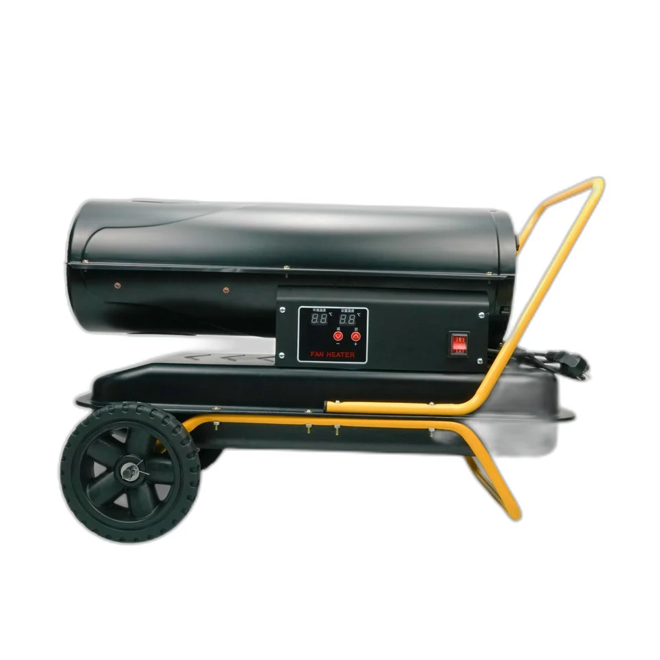 New Portable Radiant Diesel Heater with Calibrated Air and Fuel Gauges for Farms Features Reliable Motor