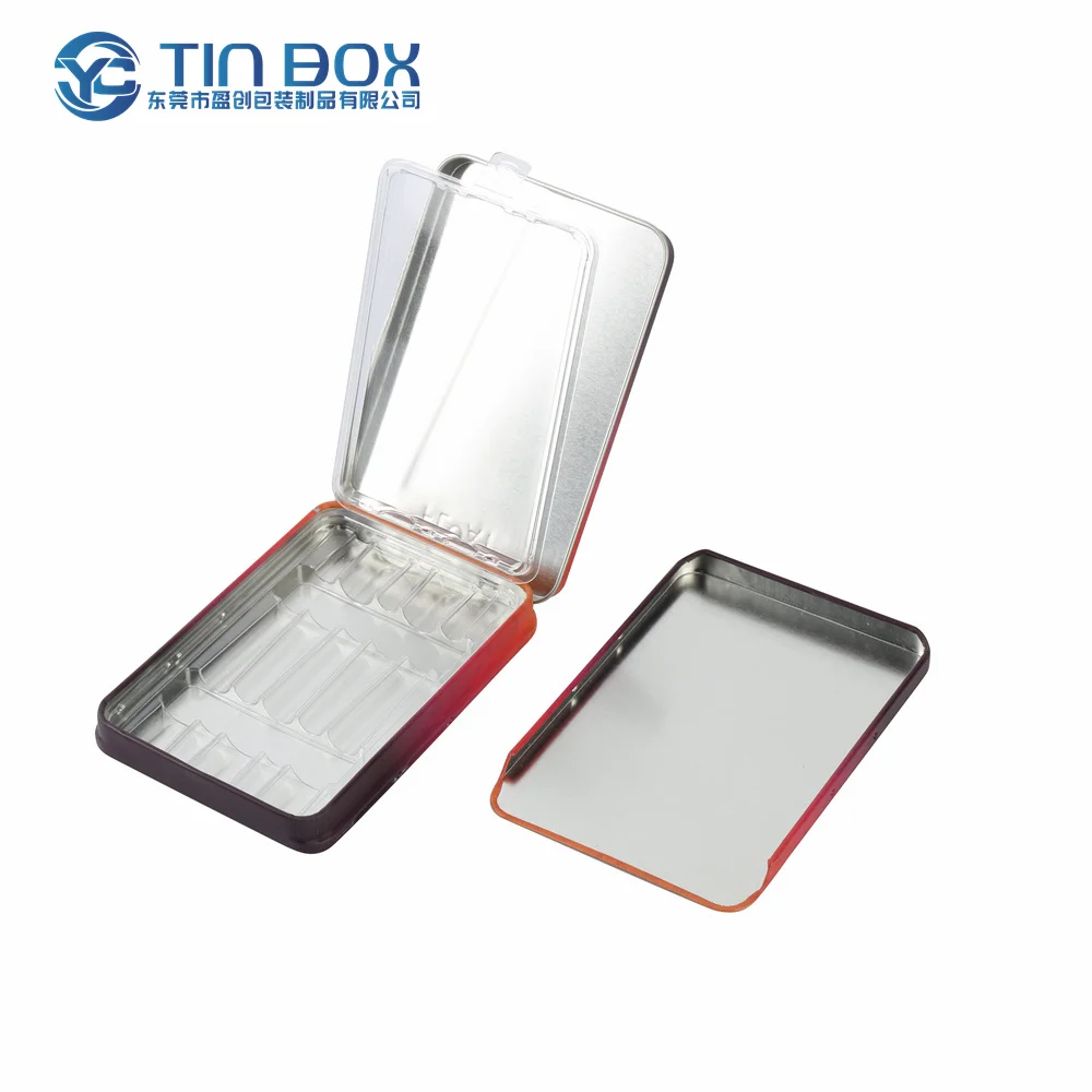 Custom Child Resistant Child Proof Metal Tobacco Cookie Tin Box Packaging Sliding Box Tin Case For 5/Five Packs Rolls