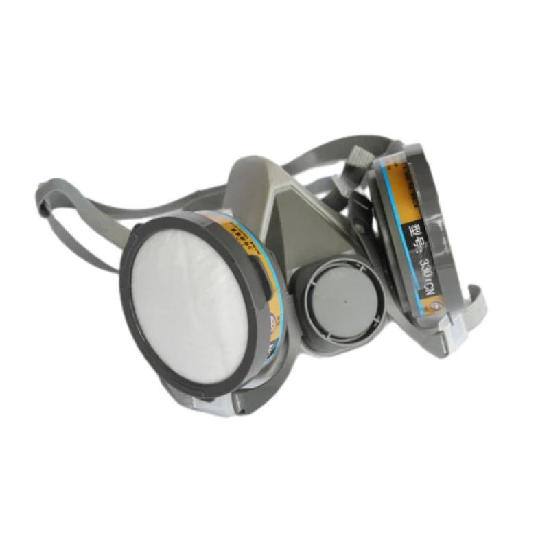 Anti-pollution rescue Special Forces tactical Safety reusable full face chemical toxic gas respirator mask with filter canister