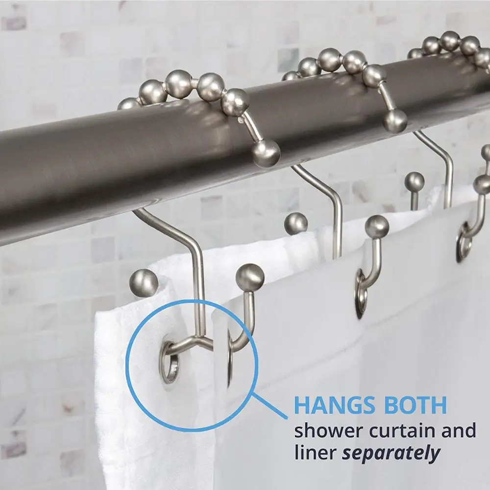 
Hot Selling Metal Chrome Dual Shower Hooks 